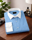Royal French Royal Blue With White Cuff Collar Executive Shirt