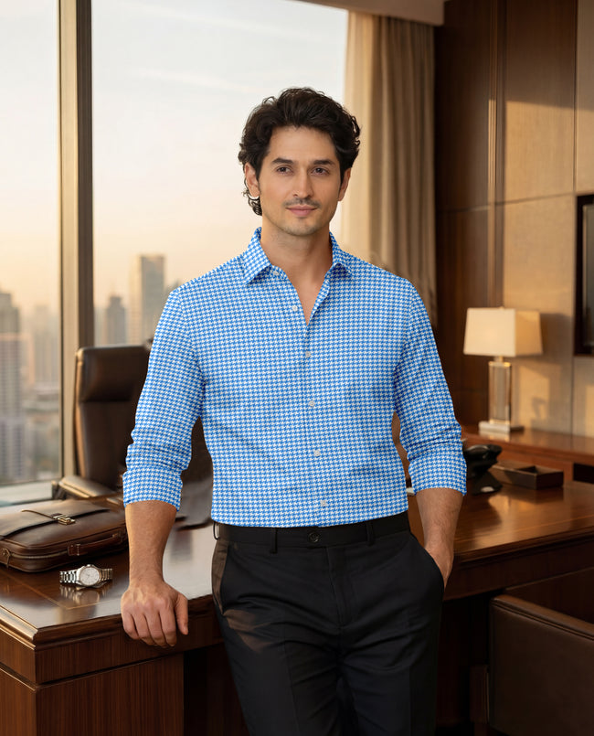 Royal French Royal Blue Executive Shirt Main Image