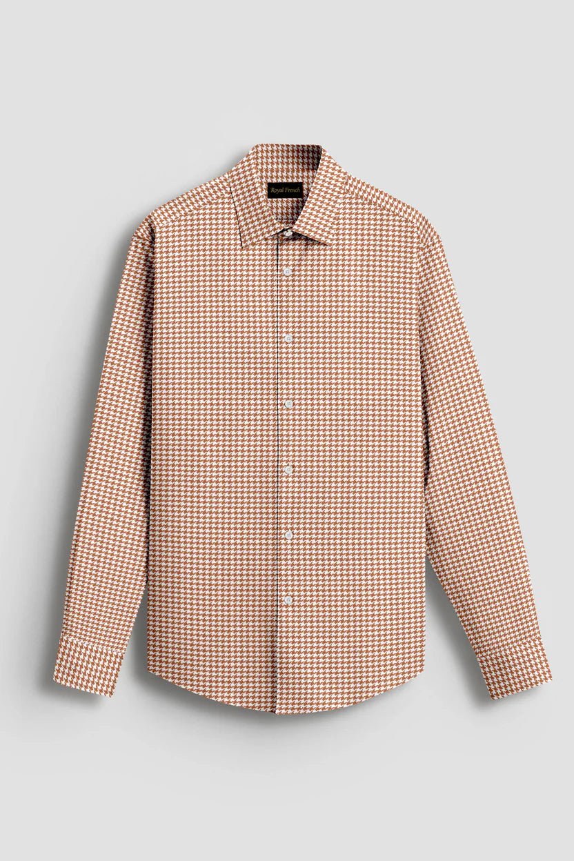 Royal French  Copper Brown    Classic Shirt