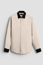 Royal French Orange Classic With Black Cuff Caller Shirt