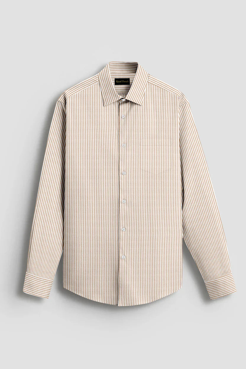 Royal French Orange Classic Plane  Shirt