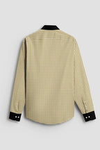 Royal French Mustard Yellow With Black Cuff Caller Classic Shirt
