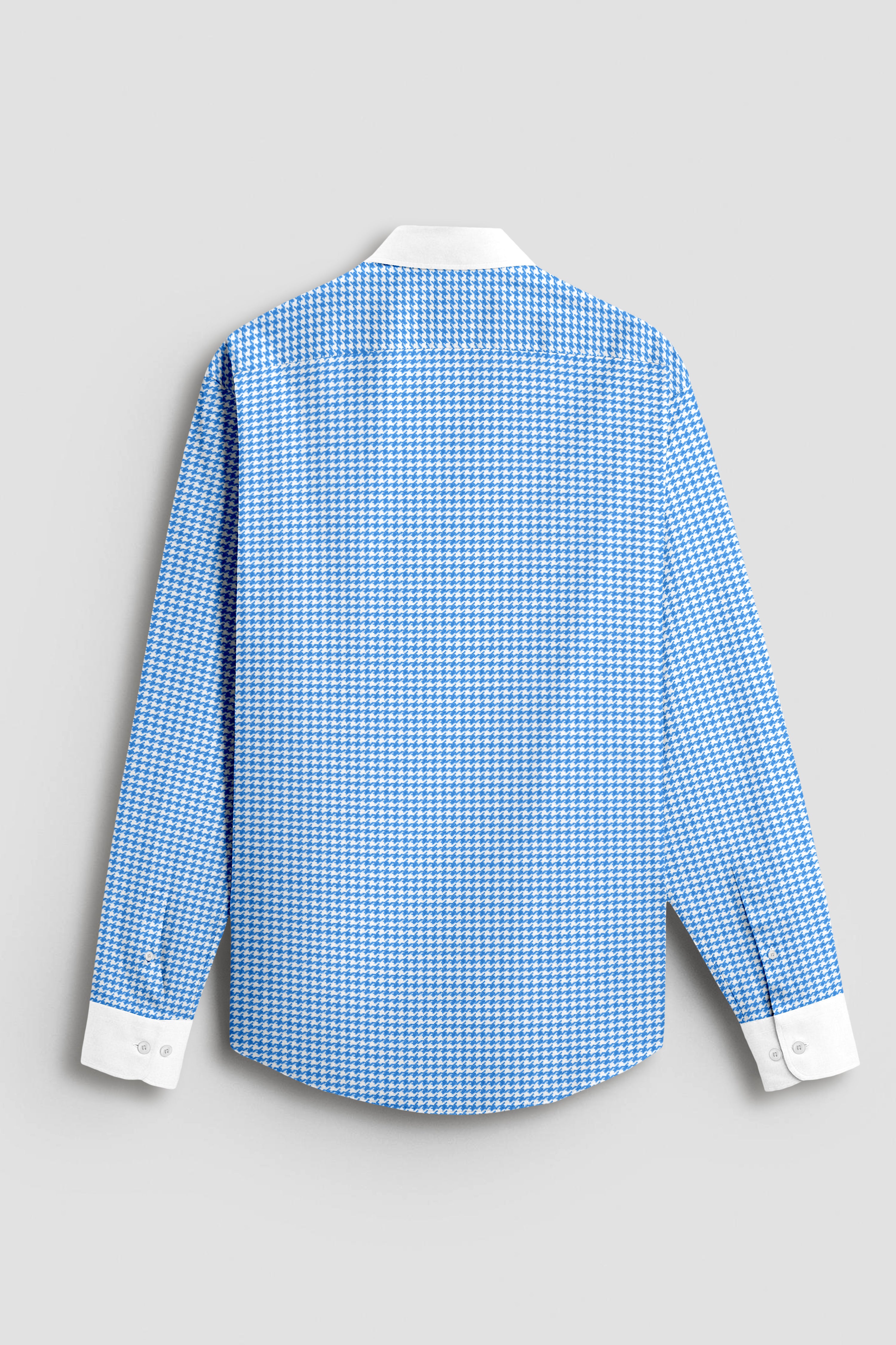 Royal French Royal Blue With White Cuff Collar Executive Shirt