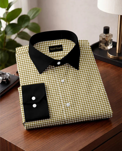 Mustard Yellow With Black Cuff Caller