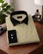 Royal French Mustard Yellow With Black Cuff Caller Classic Shirt
