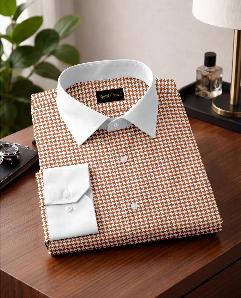 Royal French  Copper Brown    Classic Shirt