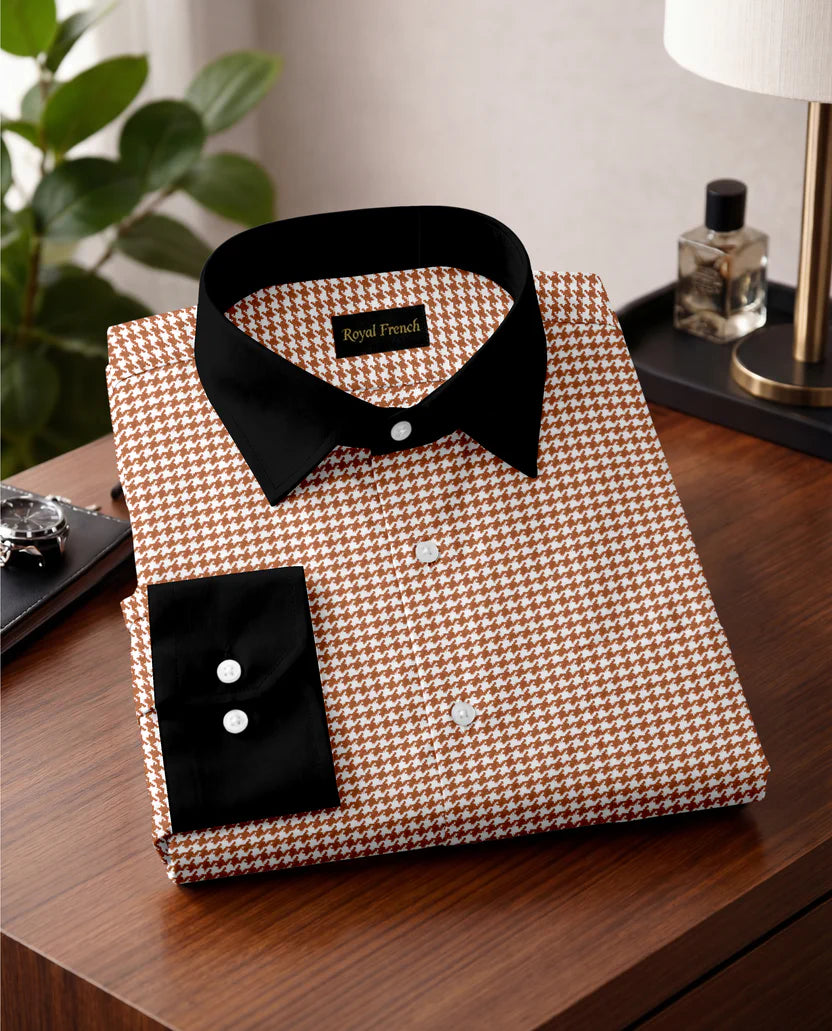 Royal French  Copper Brown    Classic Shirt