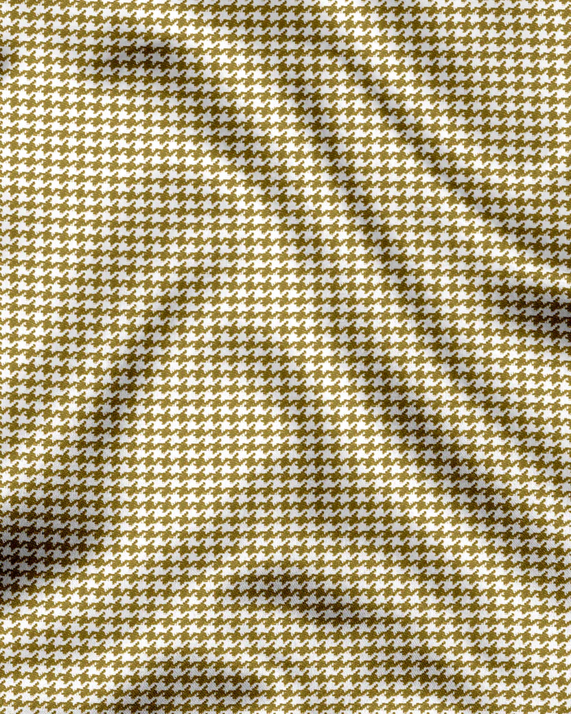 Royal French Mustard Yellow With White Cuff Caller Classic Shirt