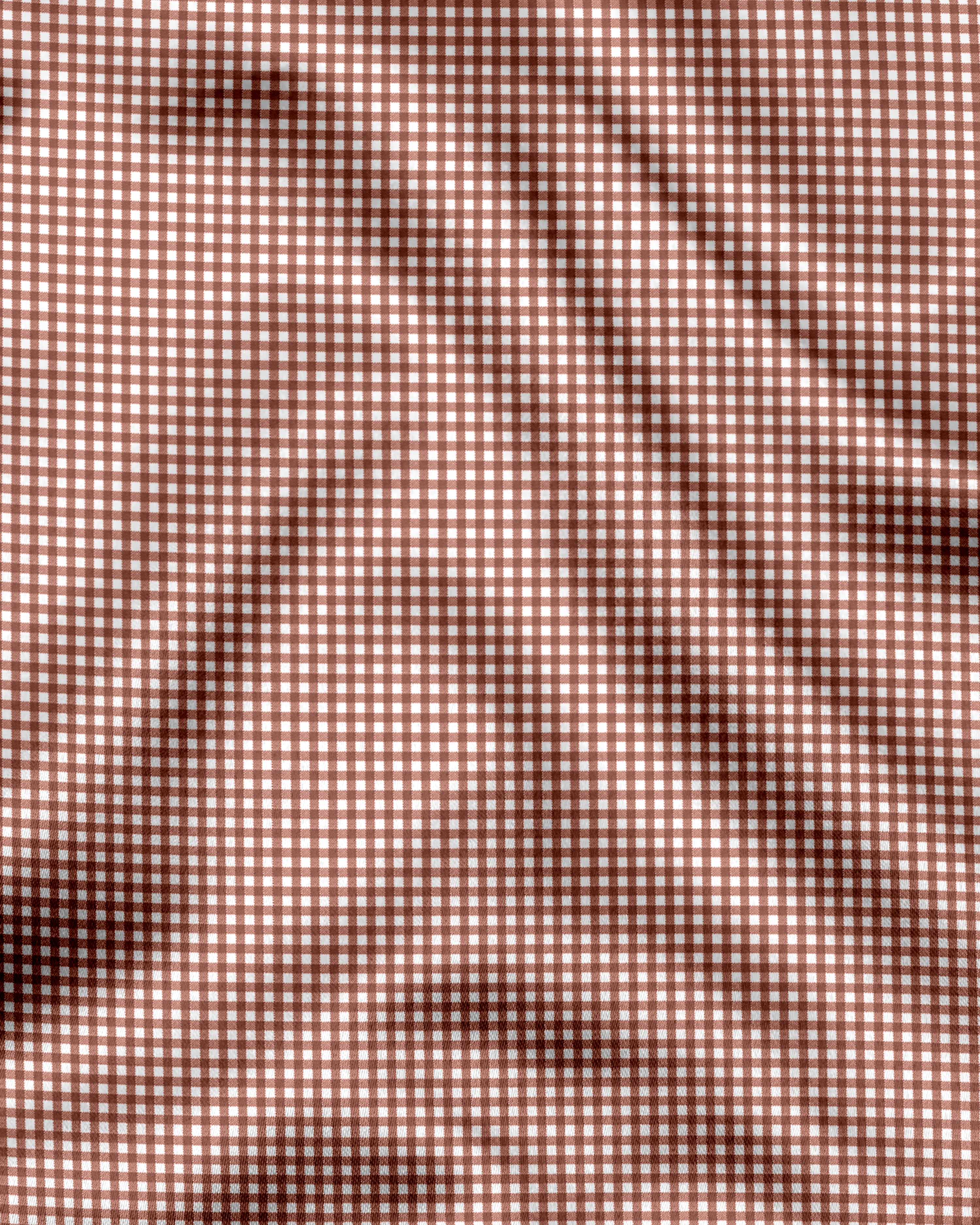 Royal French Micro Check Oxford Cotton Maroon With White Cuff Collar Shirt