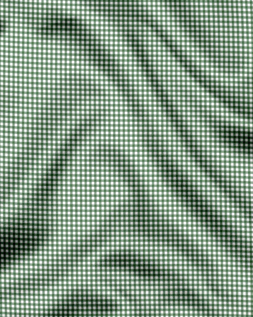 Royal French Green Line With White Cuff Caller Classic Shirt