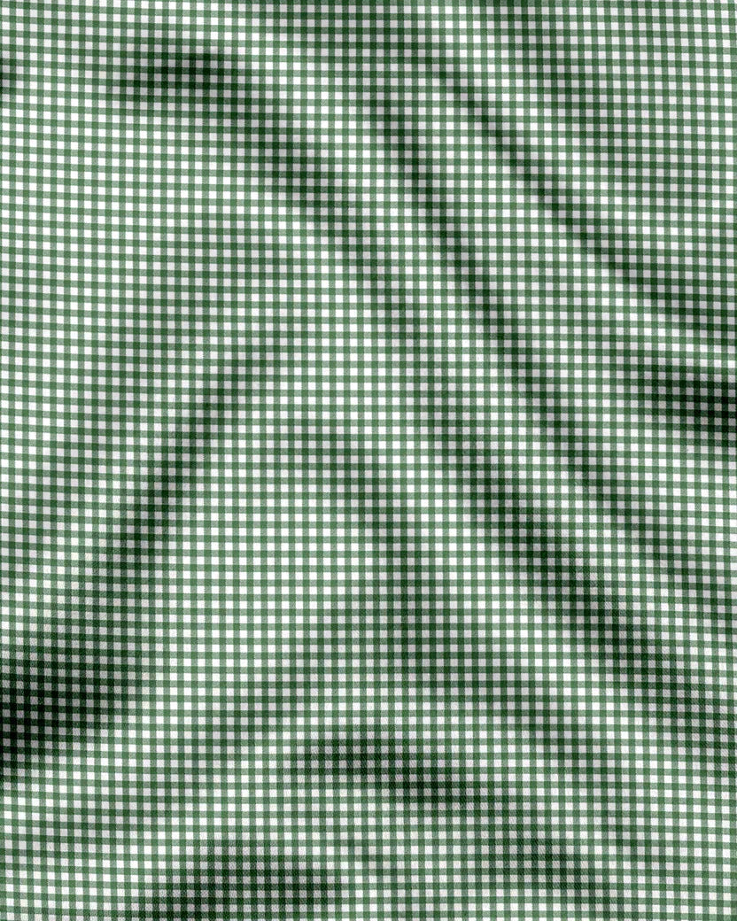 Royal French Green Line With Black Cuff Caller Classic Shirt
