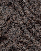 Carbon Black and Nutria Brown Paisley Pattern Printed Designer Cotton Full Sleeve Shirt