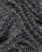 Carbon Black and Meteorite Grey Paisley Pattern Printed Designer Giza Cotton Full Sleeve Shirt