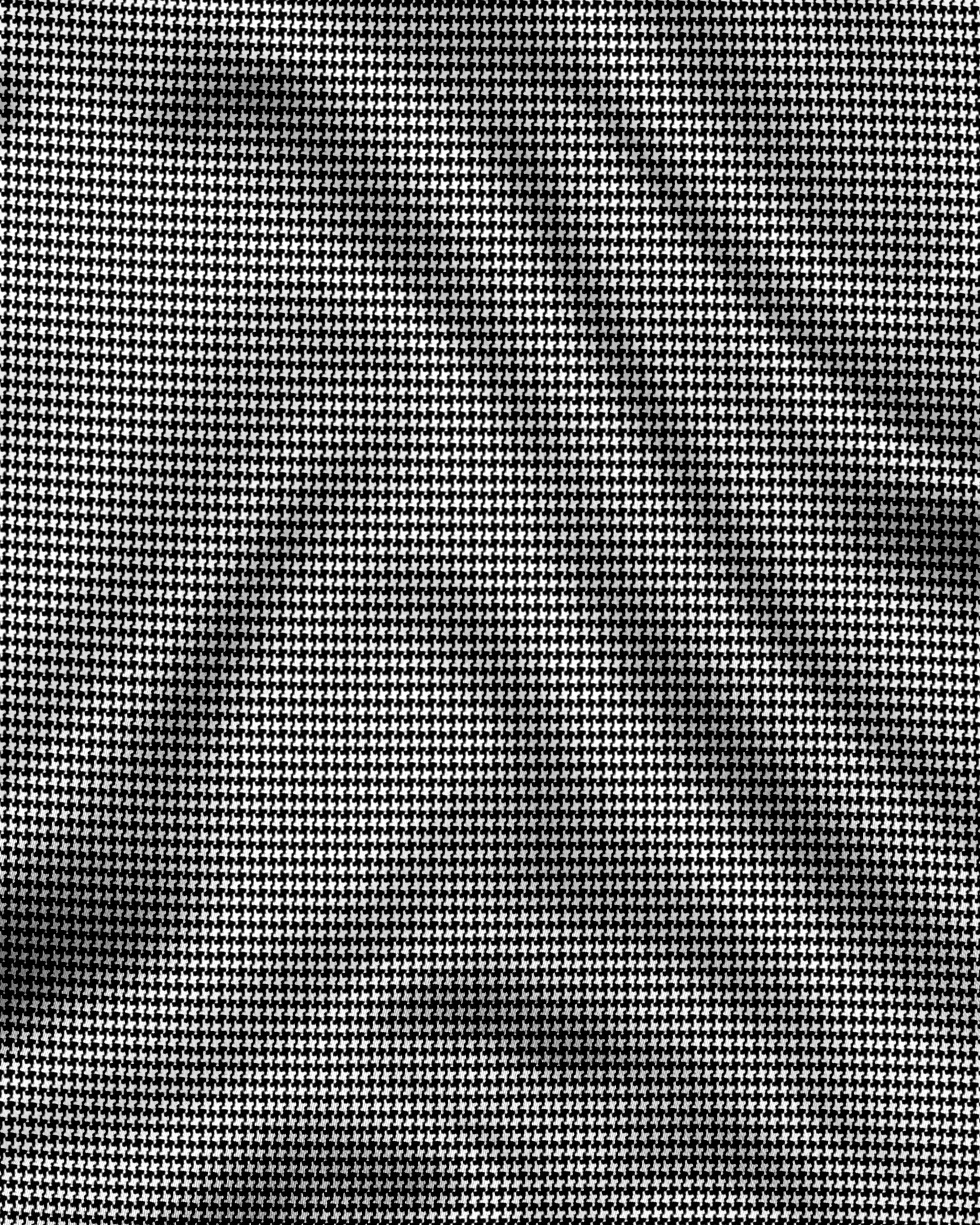 Royal French Micro Check Contrast Premium Black Plane Shirt