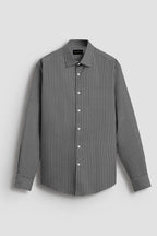 Royal French Micro Check Contrast Premium Black Plane Shirt