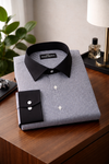 Royal French Micro Check Contrast Premium Shirt