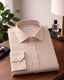 Barboni Orange Striped Full  Sleeve Classic Fit Classic Formal Egyptian Giza Silk Touch Cotton Shirt.