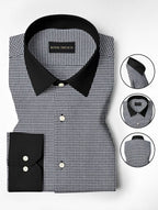 Royal French Micro Check Contrast Premium Shirt
