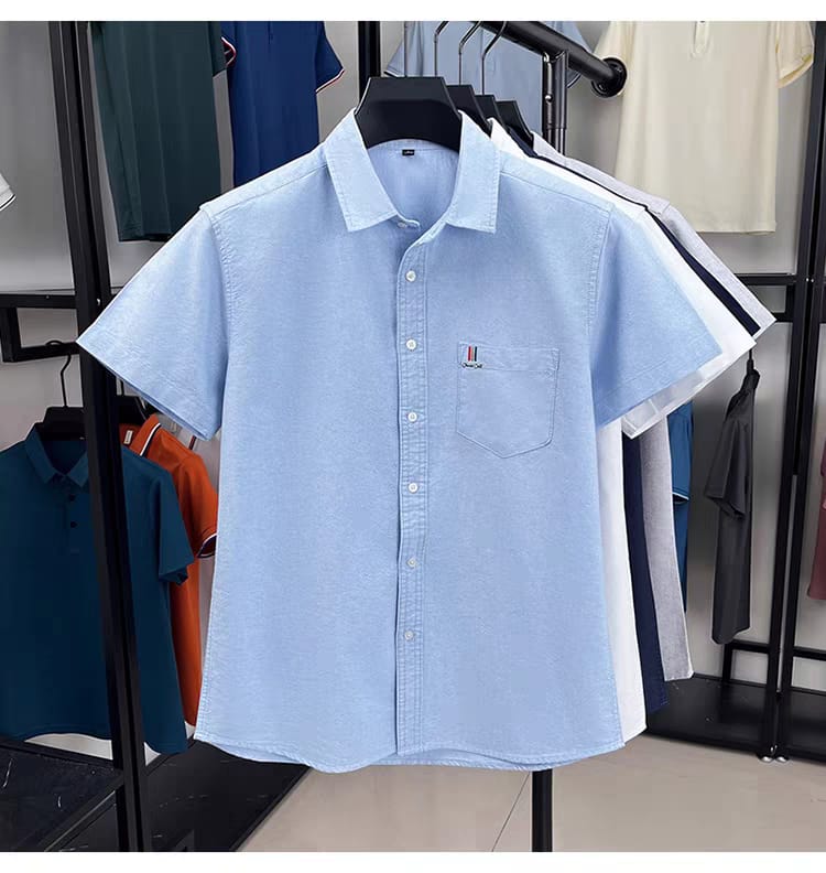 Premium Casual Half Sleeve  Sky Blue Shirt