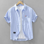 Premium Casual Half Sleeve  Sky Blue Shirt