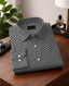 Royal French Micro Check Contrast Premium Black Plane Shirt